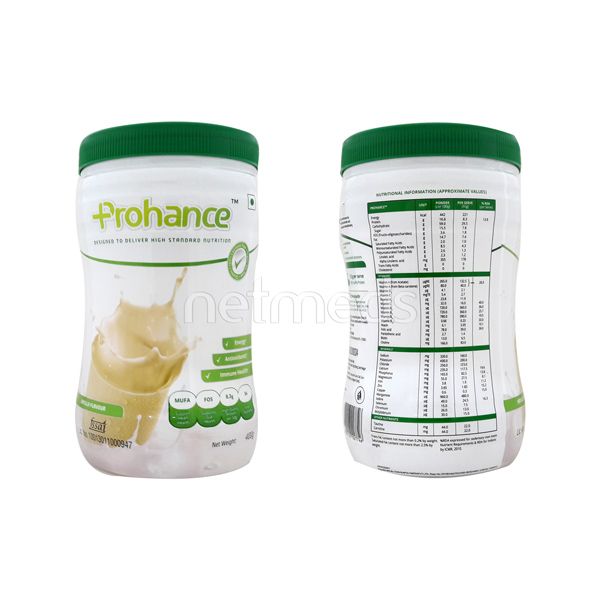 Prohance vanilla flavour 400gm