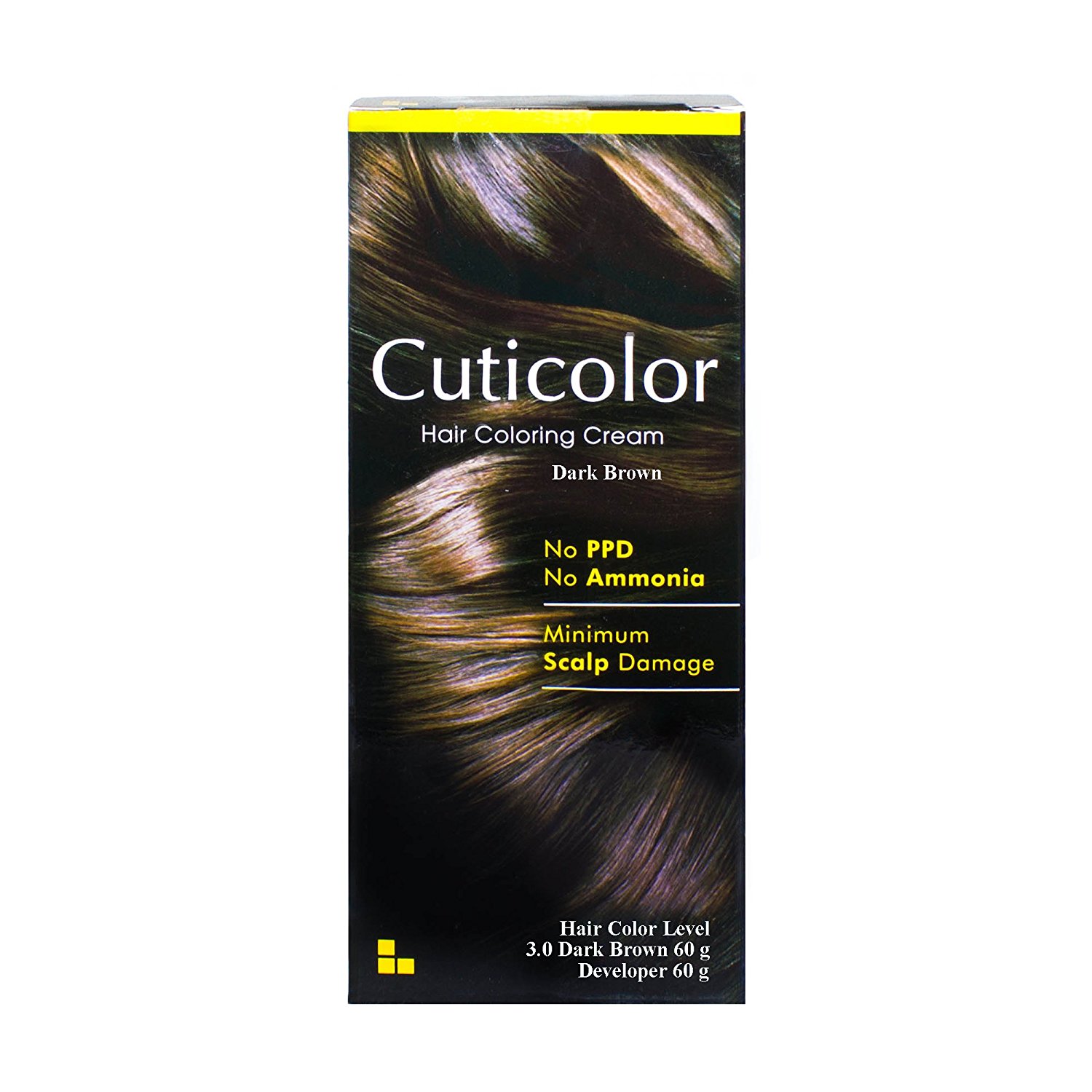 Cuticolor Hair Coloring Cream Dark Brown 