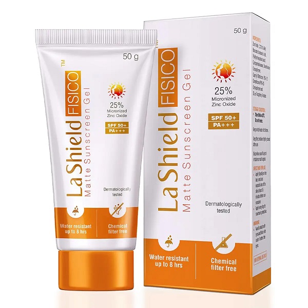 La Shield Fisico SPF 50+ & PA+++ Matte Sunscreen Gel 50gm