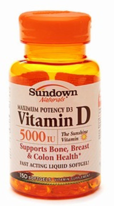 Sundown naturals Vitamin D3 150 Softgels