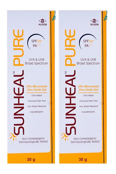 Sunheal Pure SPF 50+ Gel 30gm Pack Of 2