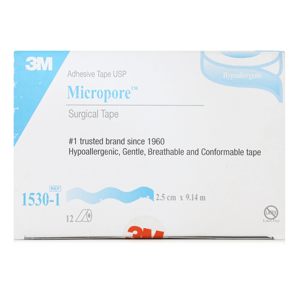3M Micropore Surgical Tape 2.5cm x 9.14 m  1530-1