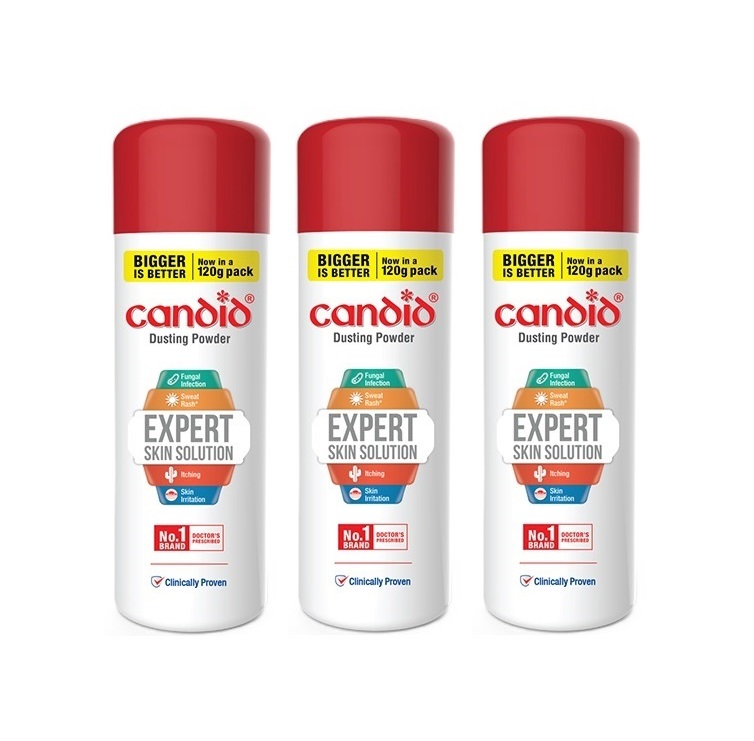 Candid Dusting Powder 120gm Pack Of 3