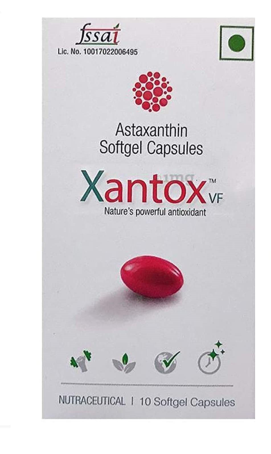 Glenmark Xantox VF Sunscreen Antioxident Supplement for Skin -10 Caps