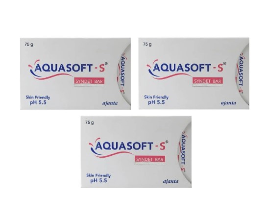 Aquasoft Syndet Bar pack of 3