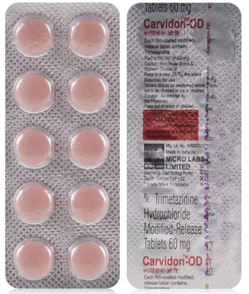 Carvidon-OD,60mg 10's packof 1