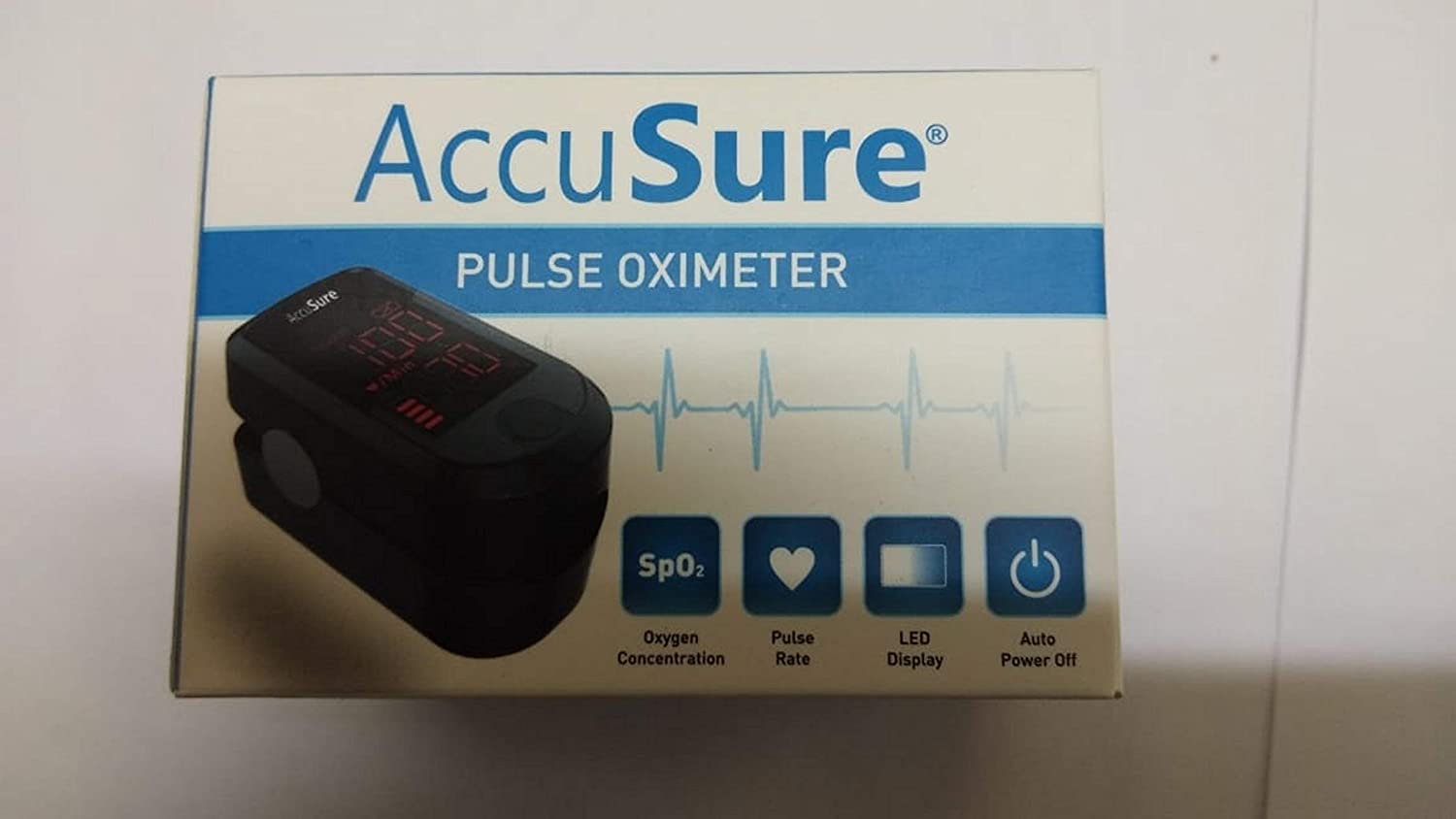 AccuSure Auto Power Off Pulse Oximeter