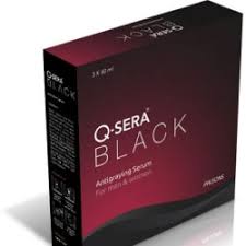 q sera black anti sun anti ageing hair serum