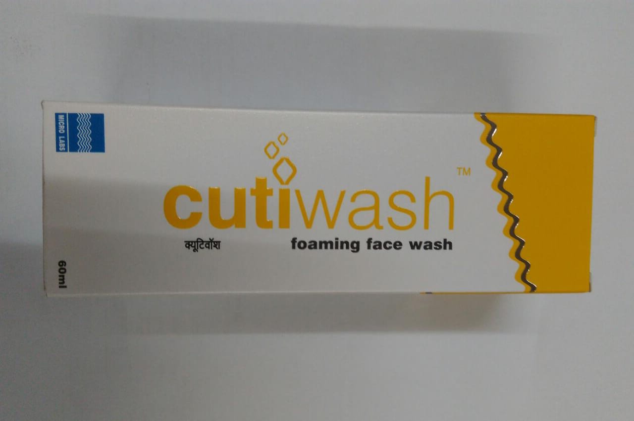 CUTIWASH FOAMING FACE WASH 60 ml PACK OF 2