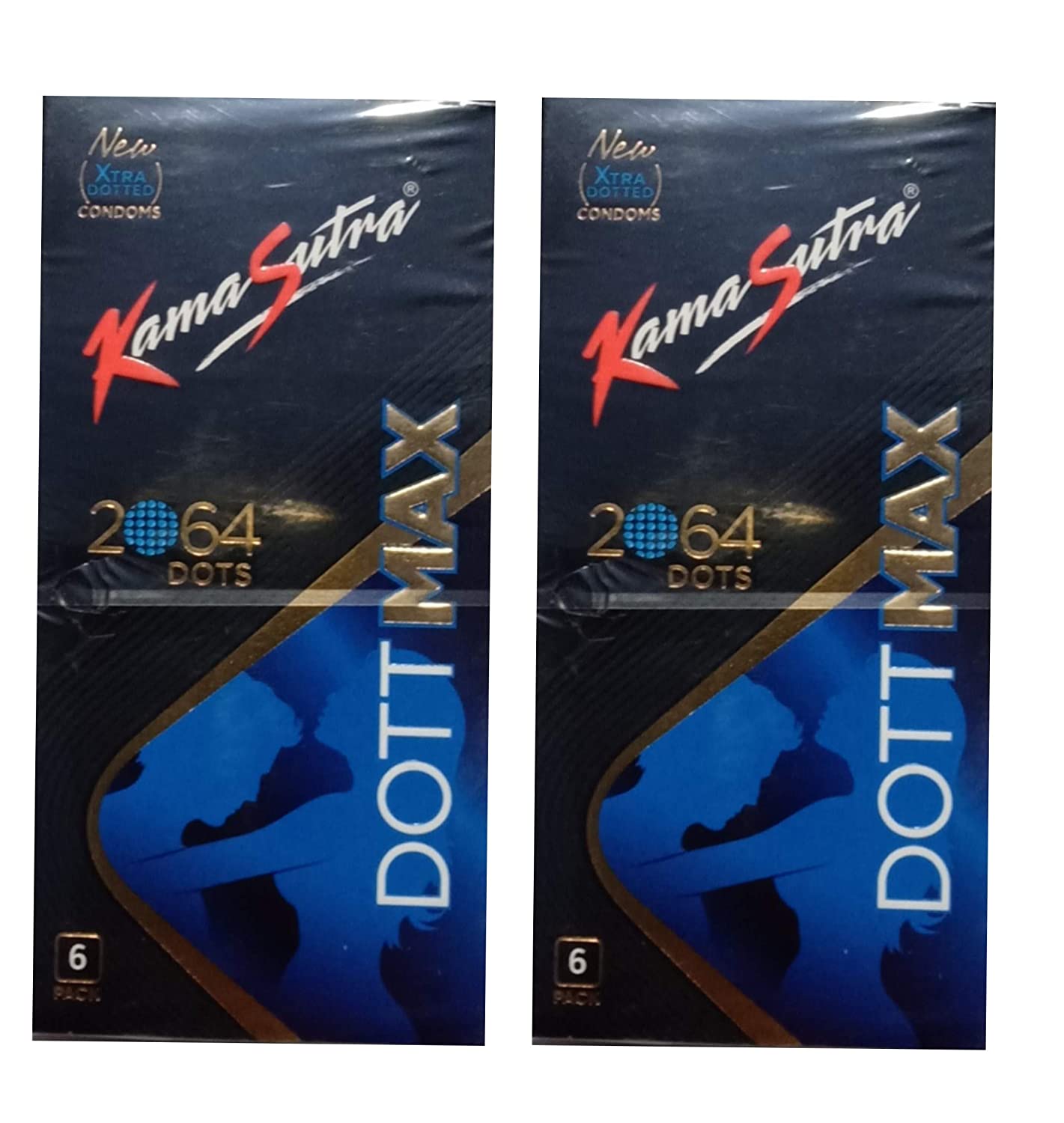 KAMASUTRA  DOTTMAX XTRA DOTTED CONDOMS 12`S PACK OF 2