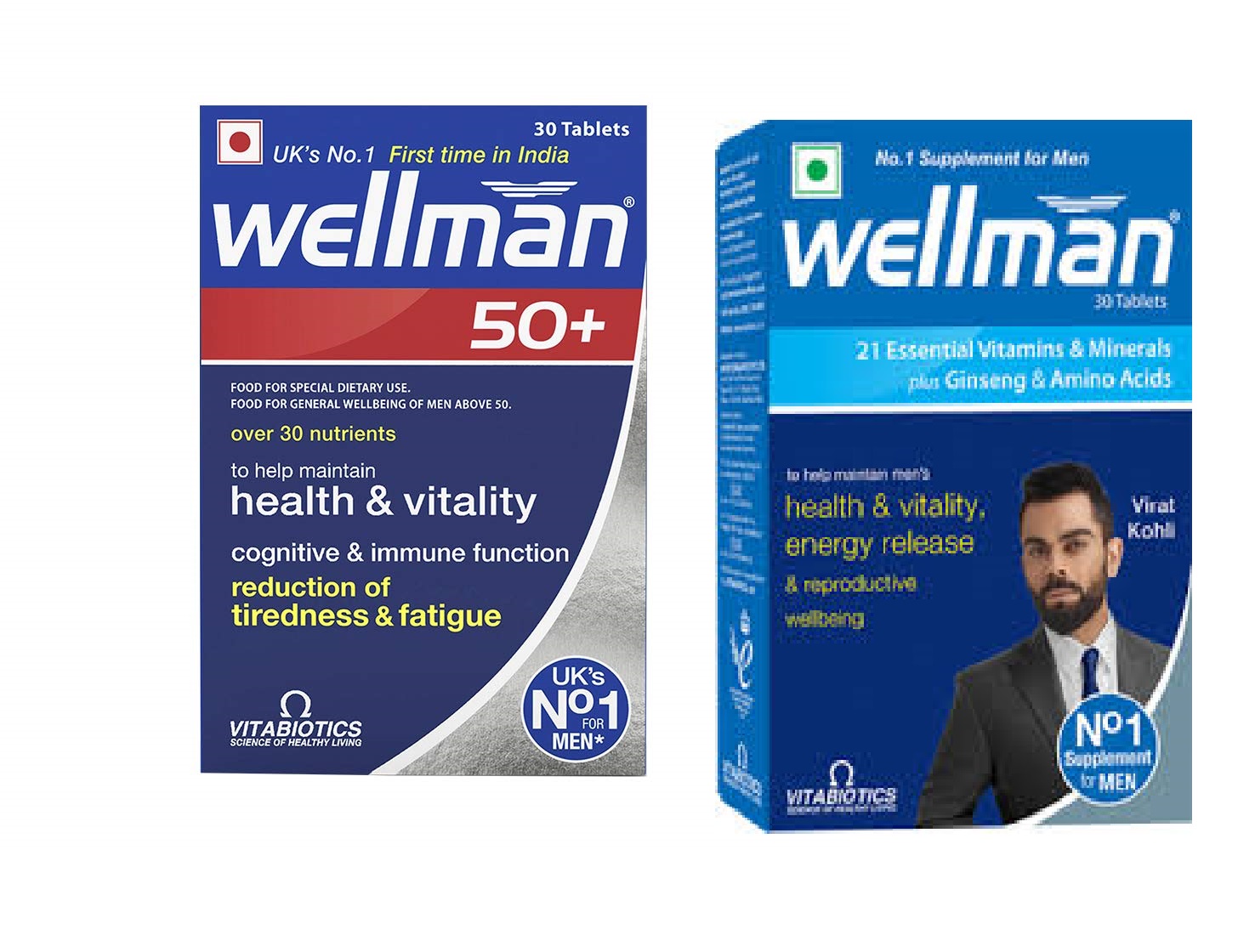 Wellman 50plus 30caps and Wellman 30caps Combo