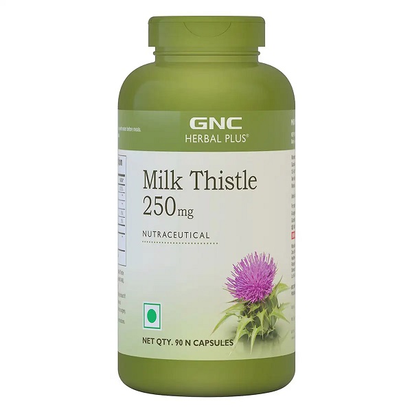 GNC Herbal Plus Milk Thistle 250mg 90 Capsules