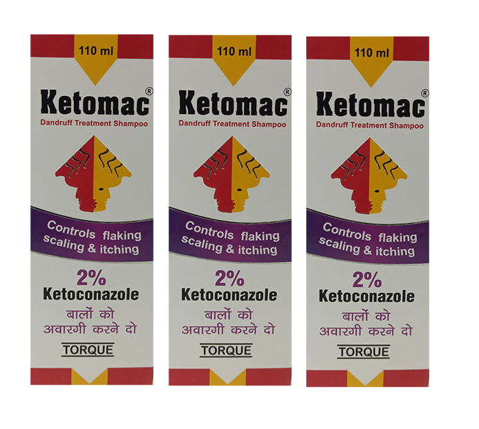 Ketomac Dandruff Shampoo 110ml Pack Of 3