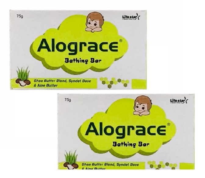 Alograce Bathing Bar 75gm Pack Of 2