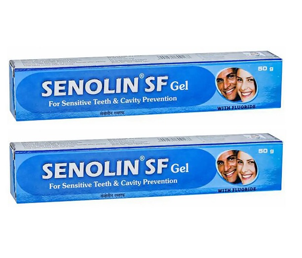 Senolin SF Sensitive Teeth & Cavity Protection Gel Toothpaste 50gm Pack Of 2