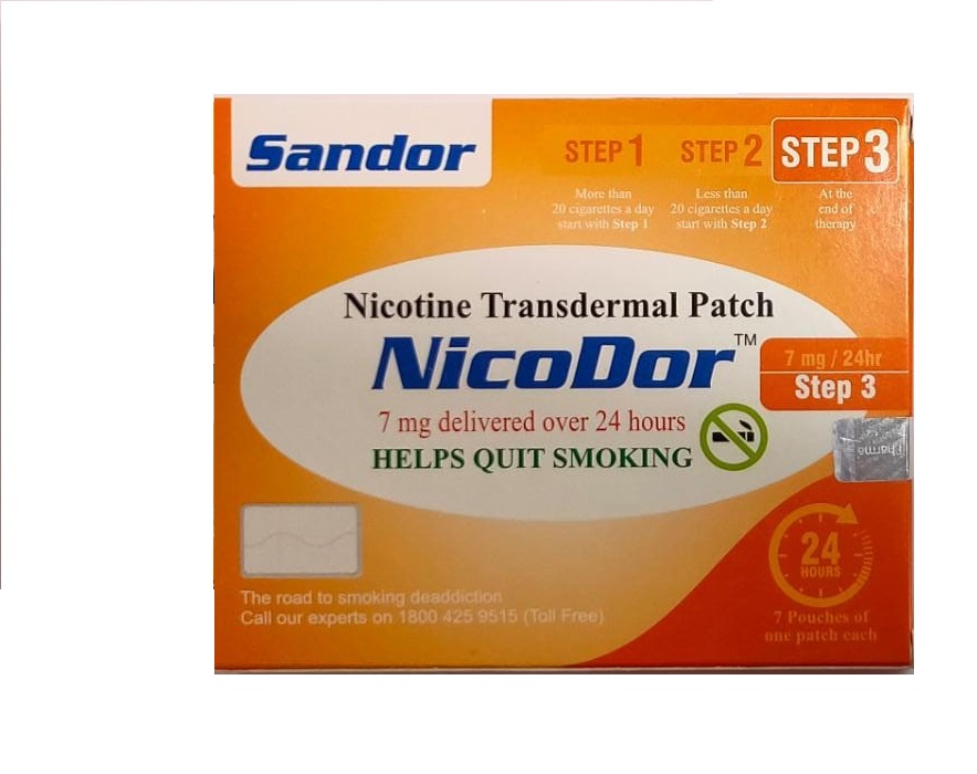 Nicodor Nicotine Transdermal Patch STEP 3