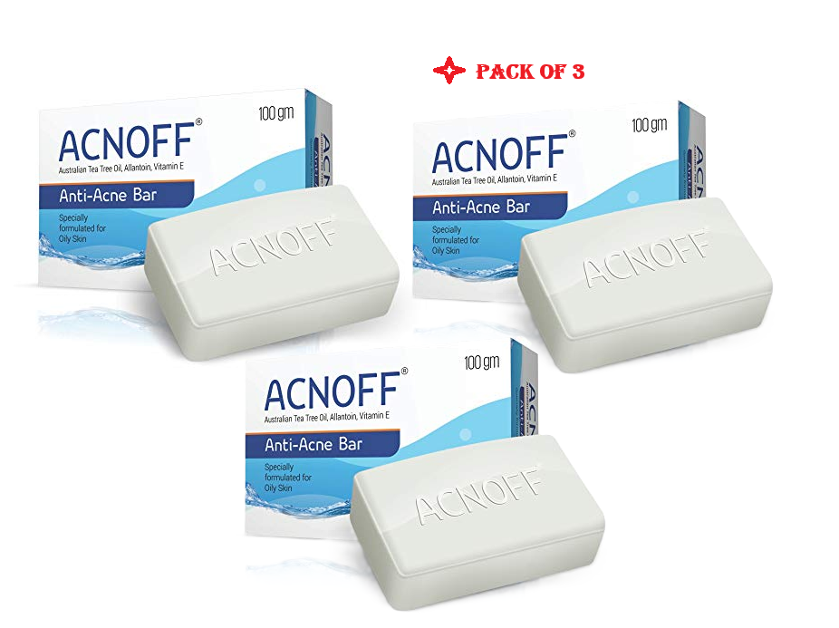 Acnoff Anti Acne Bar 100g pack of 3