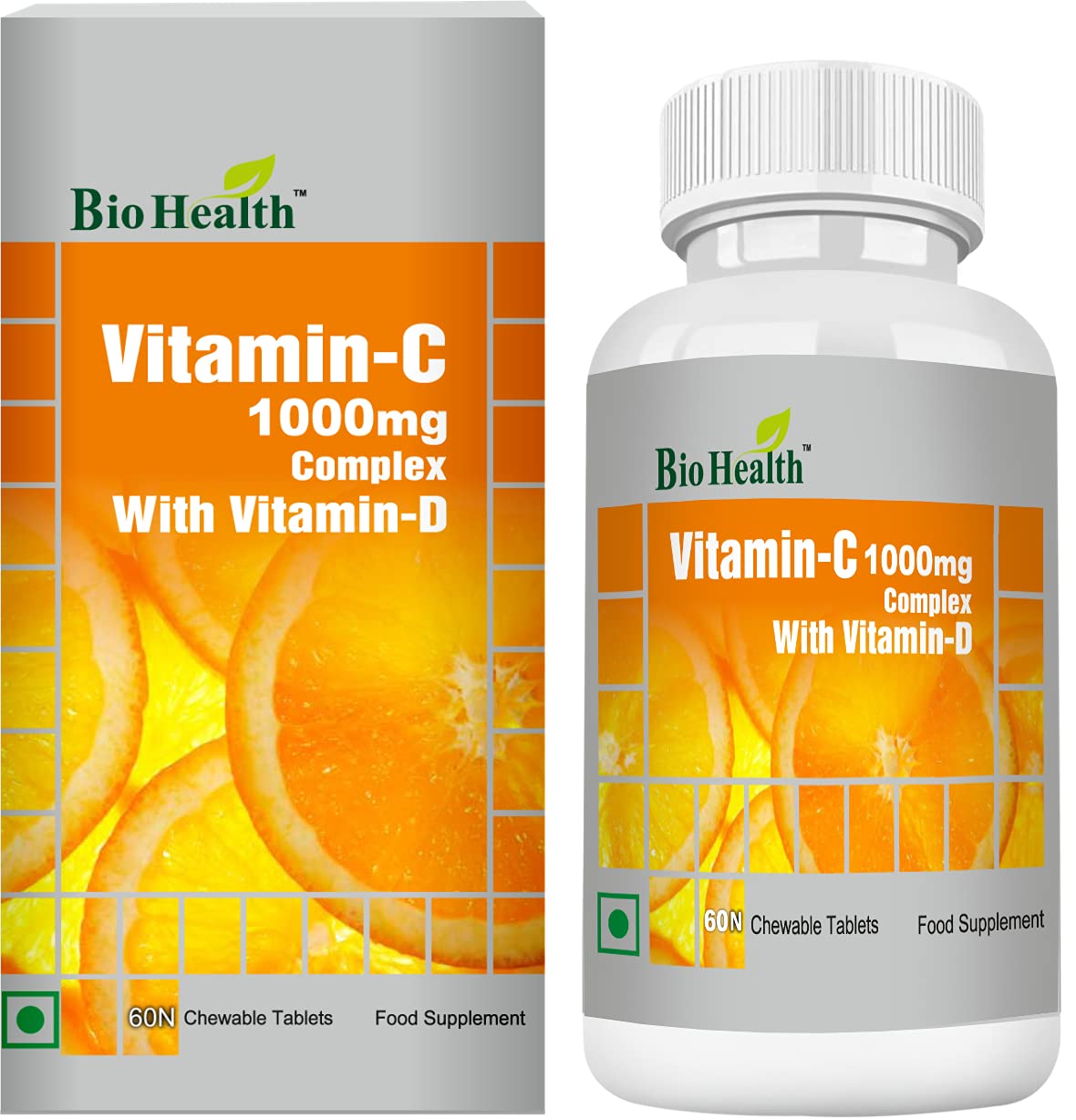 Bio Health Vitamin-C 1000mg complex with vitamin-D - 90 Softgels