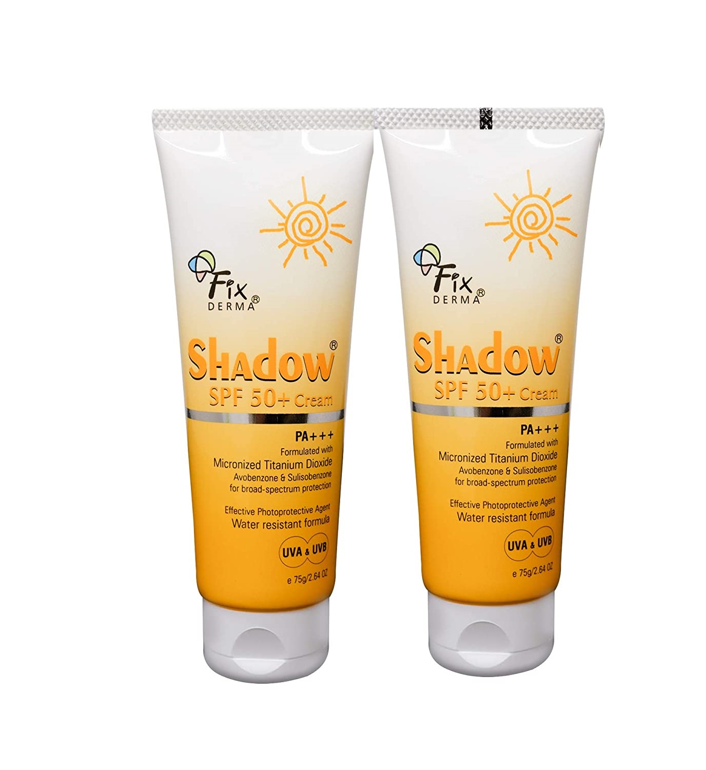 FIXDERMA SHADOW CREAM SPF 50 plus 75GM Pack Of 2