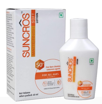 Suncros Matte Finish Soft SPF 50 Gel 50gm