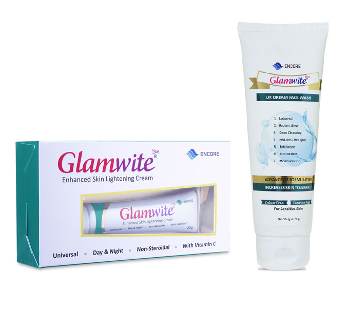 Glamwite Cream - 20gm With Face Wash - 70gm Combo 