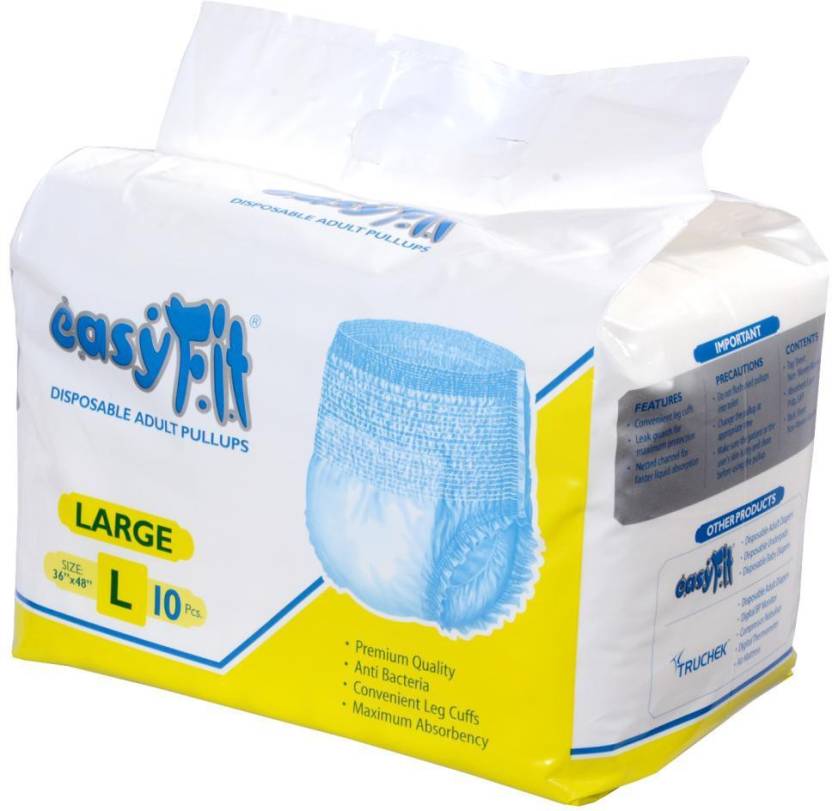 EasyFit Disposable Adult Pullups Adult Diapers  L  10 Pieces