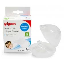 Pigeon NaturalFit Silicone Nipple Shield Breast Feeding 