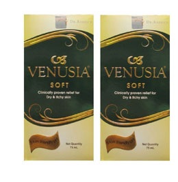 Venusia Soft Lotion For Dry  Itchy Skin 75ml pack of 2