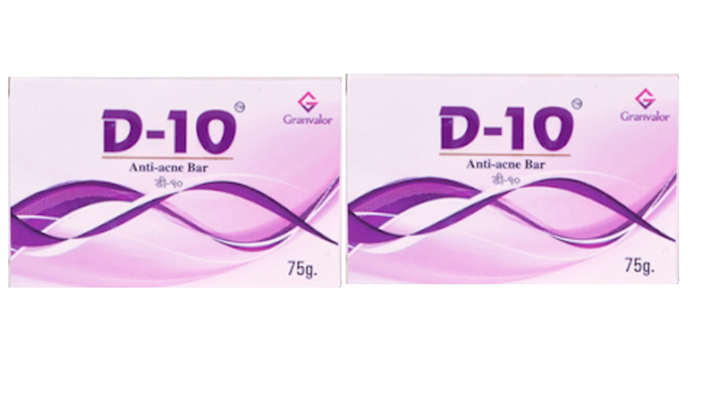 D 10  Anti acne Bar pack of 2 75g