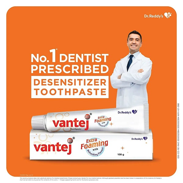 Vantej Extra Foaming Toothpaste 100gm
