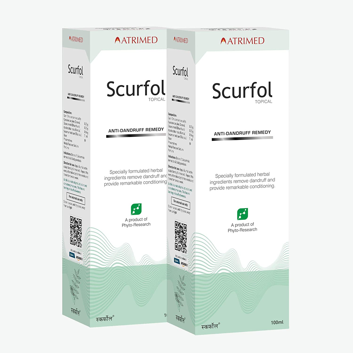 Scurfol Topical Anti-Dandruff Shampoo 100ml Pack Of 2