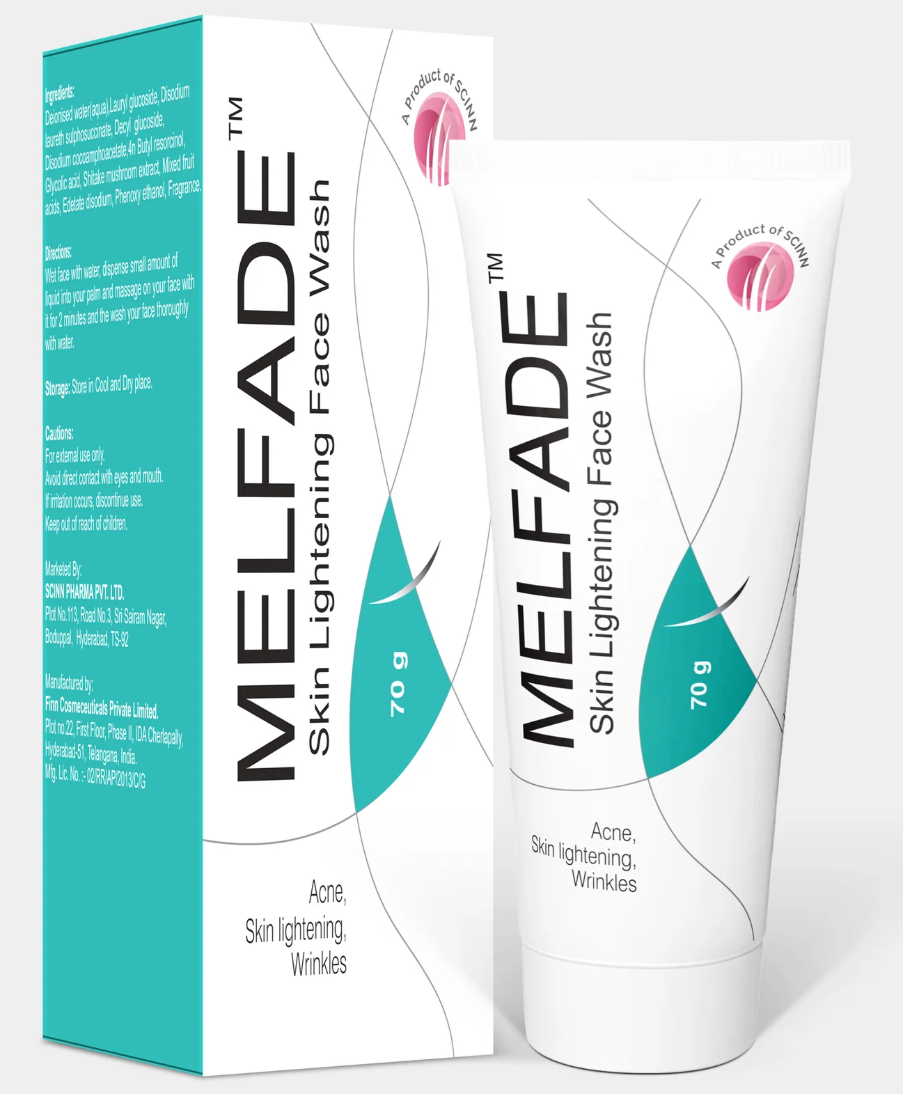 Melfade skin lighting face wash 70g