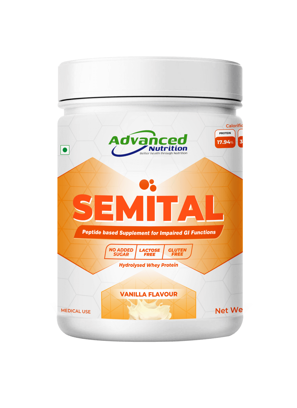 Semital Powder Vanilla 500gm
