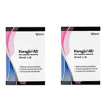 Keraglo-AD Anti-Dandruff Shampoo 75ml pack of 2