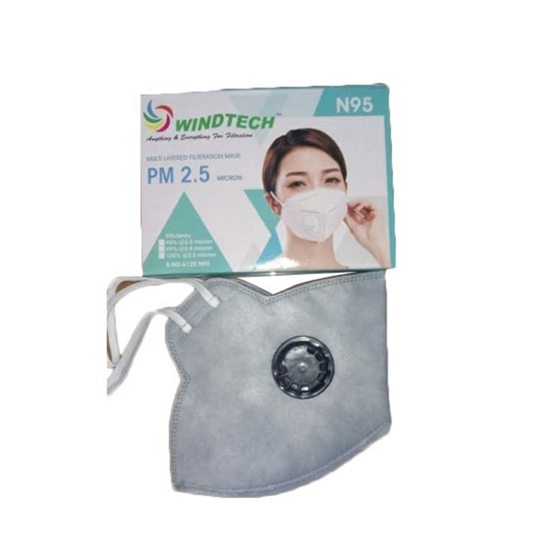 Windtech Multi layer Filtration Mask PM 2.5 Micron (Pack of 2)