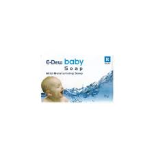 E Dew baby soap 75gm pack of 2