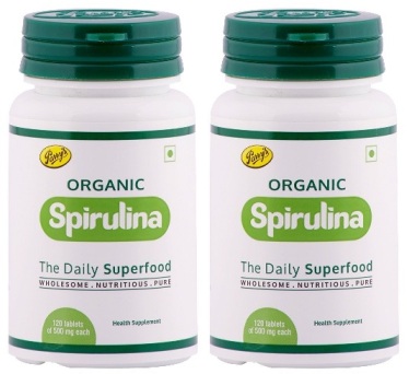 Parry Wellness Organic Spirulina Tablets  120 Tablets  Pack of 2