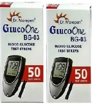 Dr Morepen GLUCO ONE BG-03 50Glucometer Strips Pack Of 2