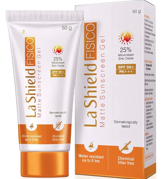 Lashield Fisico matte sunscreen gel spf 50g