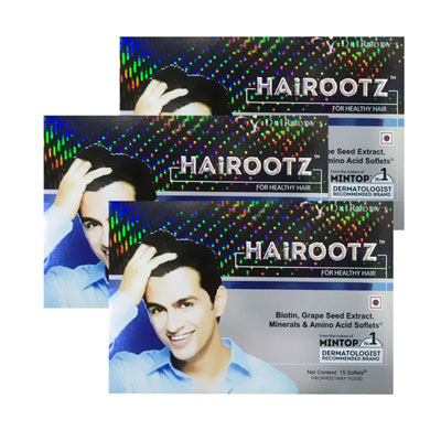 HairRootz For Healthy Hair 15 Soflets Pack Of 3