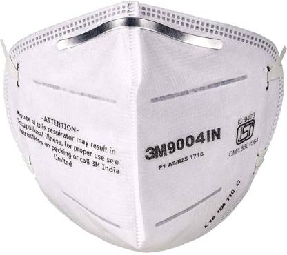 3M 9004IN Anti Pollution Dust Mist Riding mask PACK OF 5