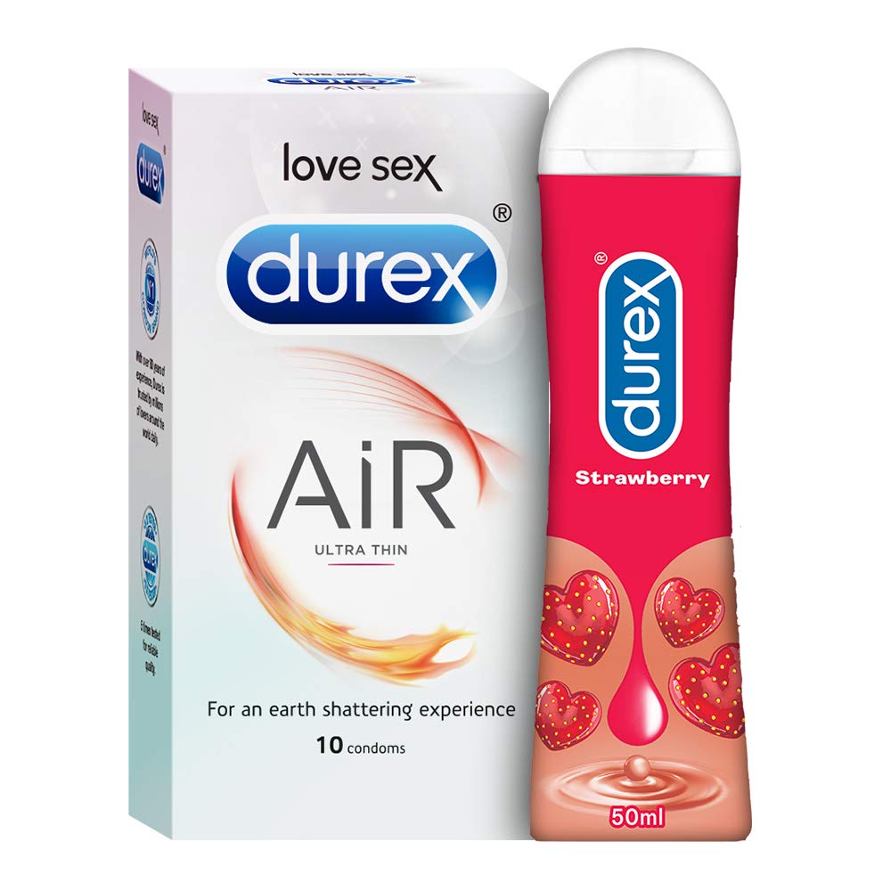 Durex Pleasure Packs Strawberry 50ml  Air 10s