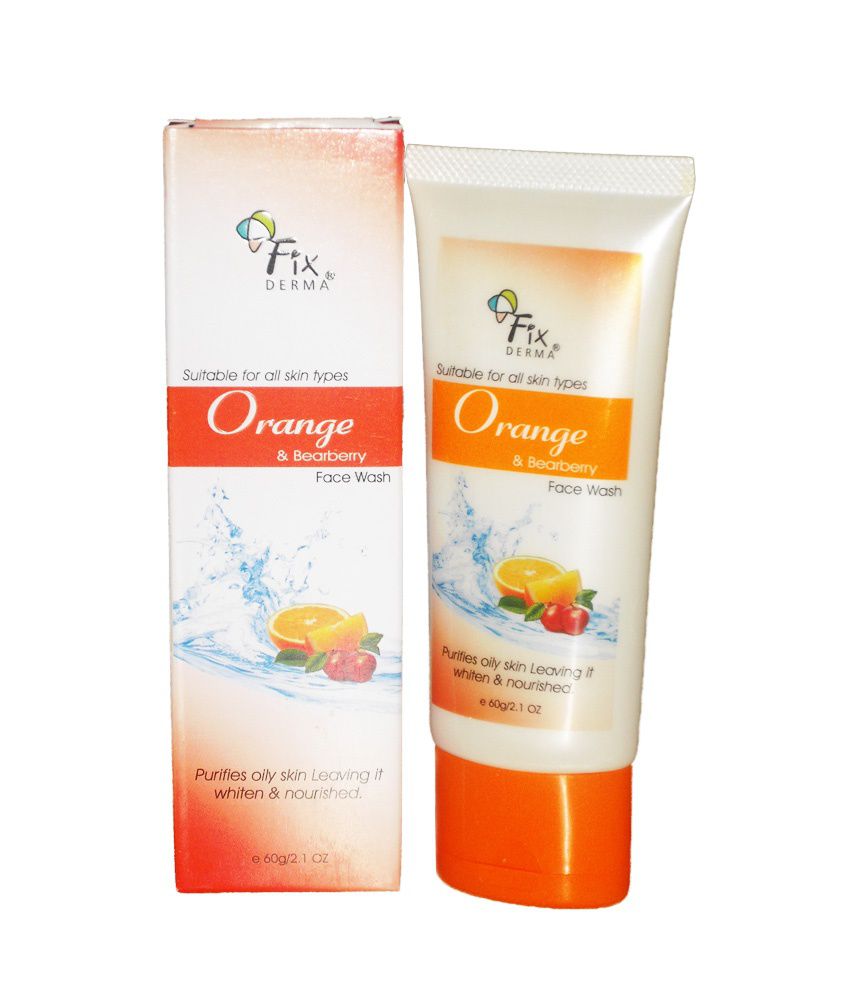 FIXDERMA ORANGE and BEARBERRY FACE WASH 60G
