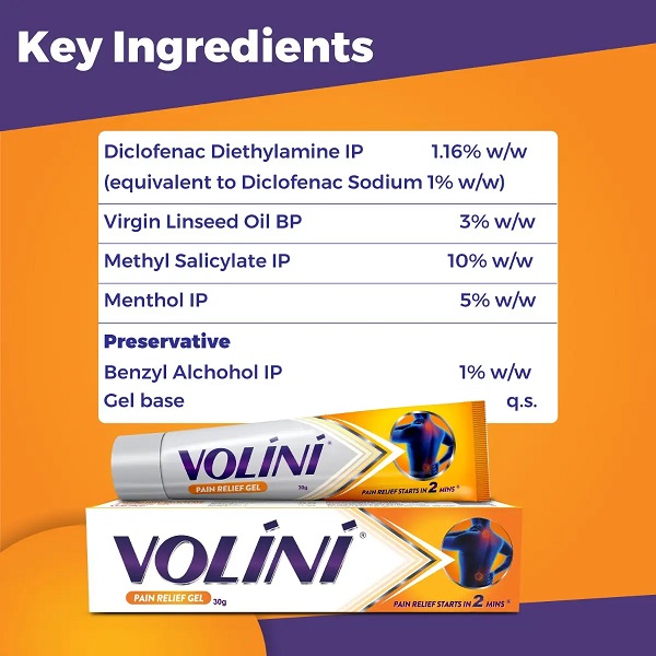 Volini Pain Relief Gel 30gm