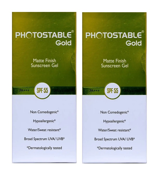 Photostable Gold Spf 55 Gel 50gm Pack Of 2