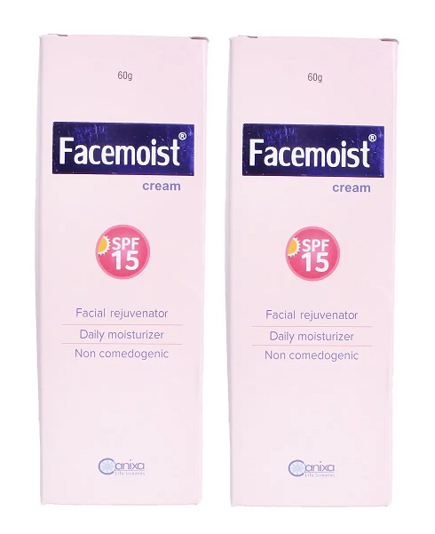 Facemoist Spf 15 Cream 60gm Pack Of 2