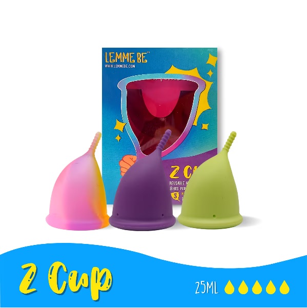Lemme Be Z Cup-Reusable Menstrual Cup Rainbow Ultra Soft And Rash Free FDA Approved