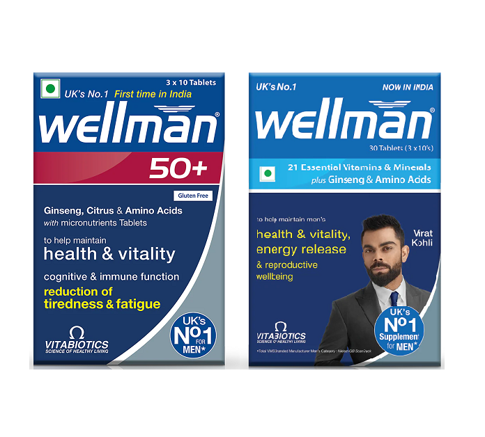 Wellman 50 Plus 30 Tablets With Wellman 30 Tablets Combo