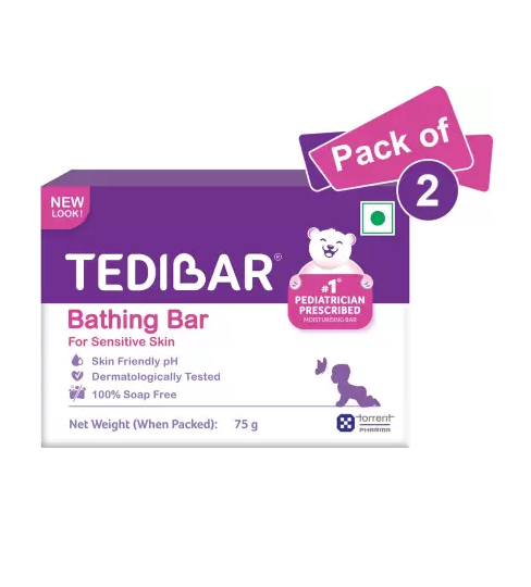 Tedibar Bathing Bar 75gm Pack Of 2