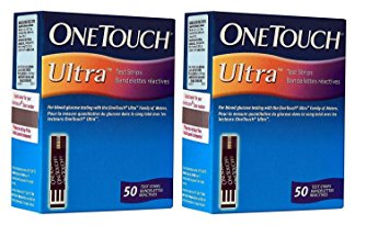 OneTouch Ultra 100 Strips Box 2 Pack of 50 each